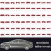 Leather Dash mat Dashboard Cover Compatible with Honda City 2015-2019dust-Proof,Sun Protection Dashboard Cover(red) view 3