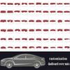 Leather Dash Board Cover mat Compatible with BMW 5 Series 2011-2017Anti-Slip,Sun Protection Dashboard Cover-red view 3