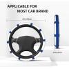 Finland Finnish Flag Car Steering Wheel Cover Soft Elasticity Universal 15 Inch Car Accessories Steering Wheel Protector for Women Men view 2