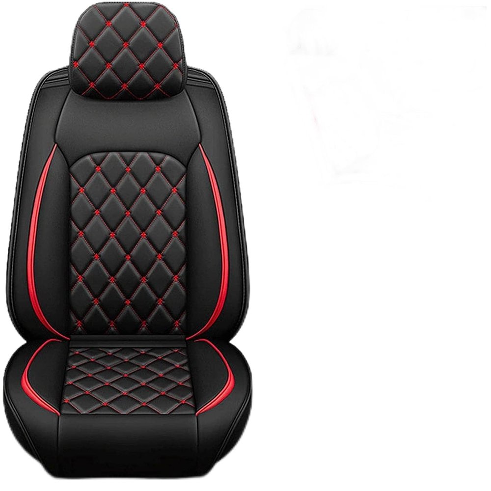 Car Seat Cover Full Set Leather Waterproof, for Dacia Sandero Stepway 2020-2024, Universal Breathable 5-Seat Car Seat Covers All Weather to Fit Most Cars(White)