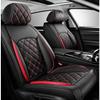 Car Seat Cover Full Set Leather Waterproof, for Dacia Sandero Stepway 2020-2024, Universal Breathable 5-Seat Car Seat Covers All Weather to Fit Most Cars(White) view 2