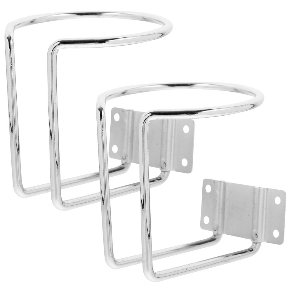 HOLIDYOYO 2pcs Marine Boat Cup Holder for Car Rv Yacht Coasters Sturdy Iron Construction
