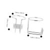 HOLIDYOYO 2pcs Marine Boat Cup Holder for Car Rv Yacht Coasters Sturdy Iron Construction view 2