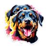 (2 Pack) Rottweiler Dog Breed Stickers - 5 Inches On Longest Side - Choose from Over 100 Dog Breeds - for Cars, Trucks, Skateboards, Laptops - Made in USA - BMCS1935 view 1