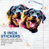 (2 Pack) Rottweiler Dog Breed Stickers - 5 Inches On Longest Side - Choose from Over 100 Dog Breeds - for Cars, Trucks, Skateboards, Laptops - Made in USA - BMCS1935 view 4