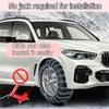 GORHLady Tire Chains 2pcs Snow Chains Snow Chains for Car Tires Tire Chains for Trucks Snow Socks for Tires Tire Chains for Cars Snow Chains for SUV 2pcs 275/35R19 view 2