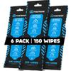 Fortress Car Interior Wipes (25 ct, Pack of 6) for Car Interior Cleaning, Dashboard, Seats, Detailing, and Steering Wheel [Travel Size] Skin-Safe Car Interior Cleaner Supplies view 1