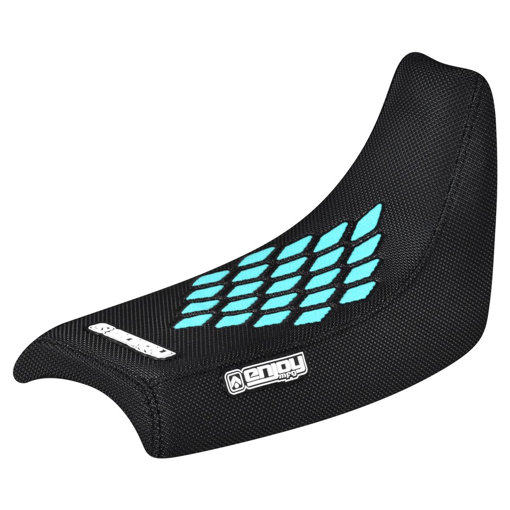 Enjoy Mfg Seat Cover - Compatible with Yamaha PW 50 - Diamond Gripper top - #91 (All Black with Mint Diamond Gripper)