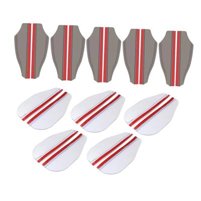 GRIRIW 10pairs Car Rear View Mirror Rain Guards Side Mirror Eyebrow Covers with Sun Protection Easy Stick Installation Includes Black Transparent Options