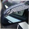 GRIRIW 10pairs Car Rear View Mirror Rain Guards Side Mirror Eyebrow Covers with Sun Protection Easy Stick Installation Includes Black Transparent Options view 3