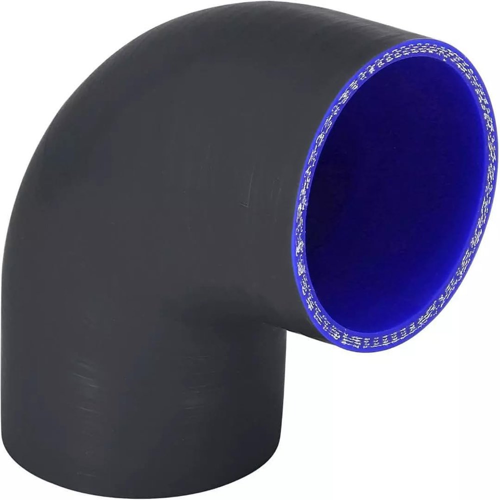 90 Degree 4 Ply Silicone Reducer Hose/Intake/Intercooler Pipe Coupler T Clamps (2.5"(63mm) - 3"(76mm) - PIPE ONLY)