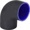 90 Degree 4 Ply Silicone Reducer Hose/Intake/Intercooler Pipe Coupler T Clamps (2.5"(63mm) - 3"(76mm) - PIPE ONLY) view 1