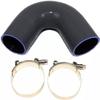 90 Degree 4 Ply Silicone Reducer Hose/Intake/Intercooler Pipe Coupler T Clamps (2.5"(63mm) - 3"(76mm) - PIPE ONLY) view 2