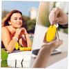 OSOLADY 6pcs Creative Floating Keychain Lightweight Oval Key Ring for Water Sports Fishing Boating Surfing Random Colors Eco-friendly Pu and Eva Material view 4