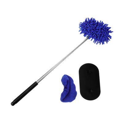 SOLUSTRE 1set Windshield Cleaning Tool Retractable Handle for Washing Multi-Purpose Fog Removal Brush for Front and Rear Windshields and Lightweight Accessories