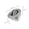 ULTECHNOVO Air Vent Extender for Home Round Vent Cover Kit for Floor Abs Plastic Easy Install Grey view 4