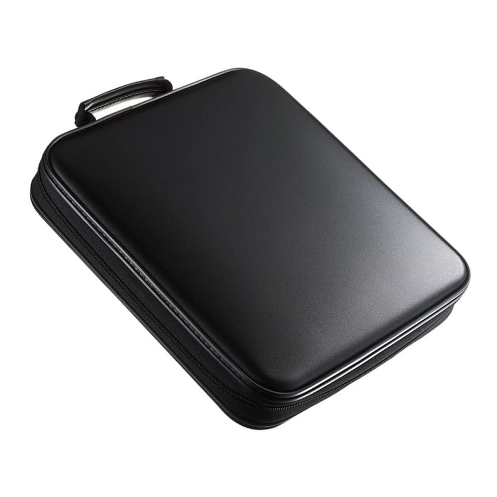MERRYHAPY Cd Storage Bag Zipper Closure Portable Holder for Discs Lightweight Media Organizer Handle for Home Use and Travel