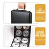MERRYHAPY Cd Storage Bag Zipper Closure Portable Holder for Discs Lightweight Media Organizer Handle for Home Use and Travel view 2
