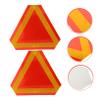 2 Pcs Slow Moving Vehicle Sign Aluminum Triangle Reflector Board view 2