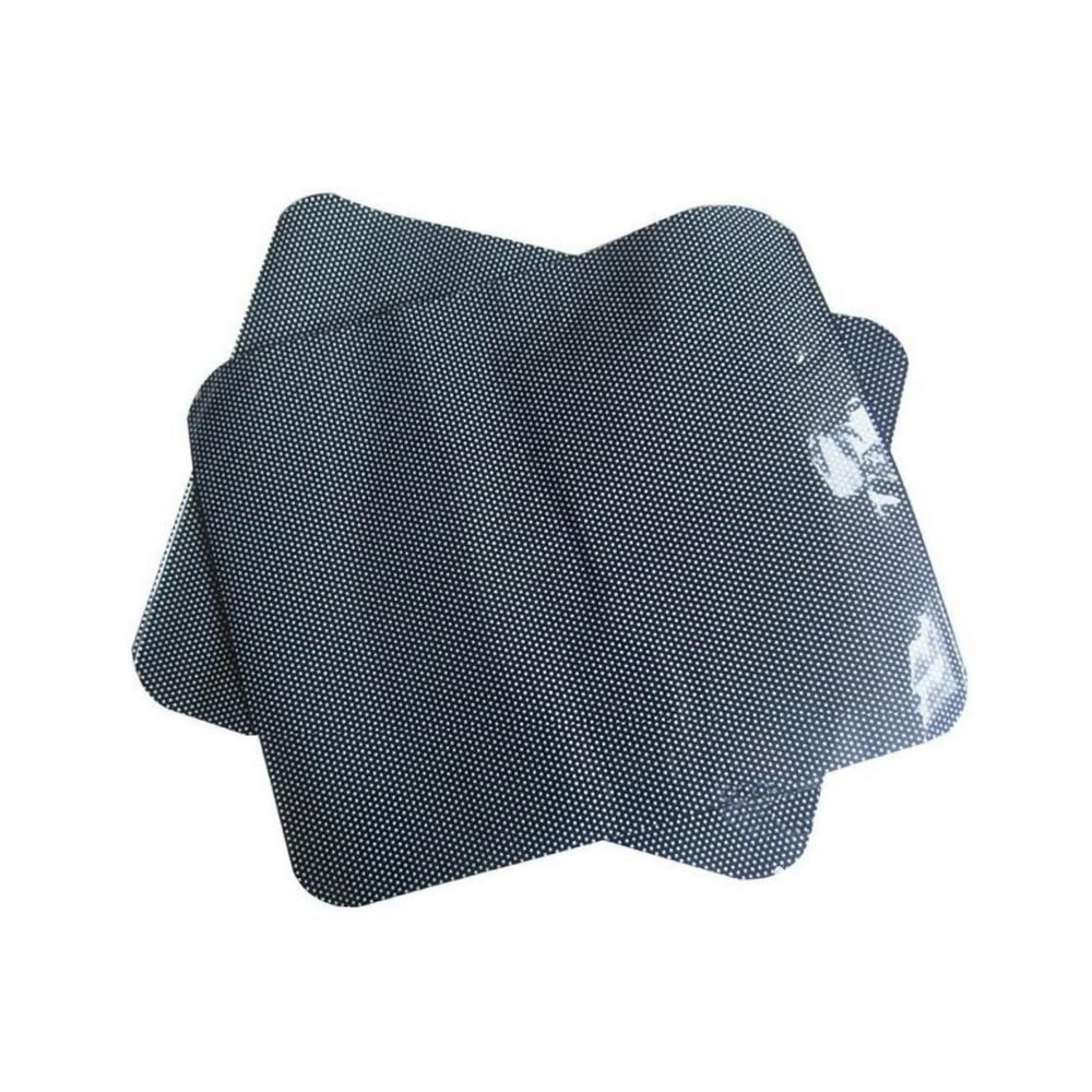 2 Pairs Car Side Window Sunshade Sticker, Black Electrostatic PVC Film