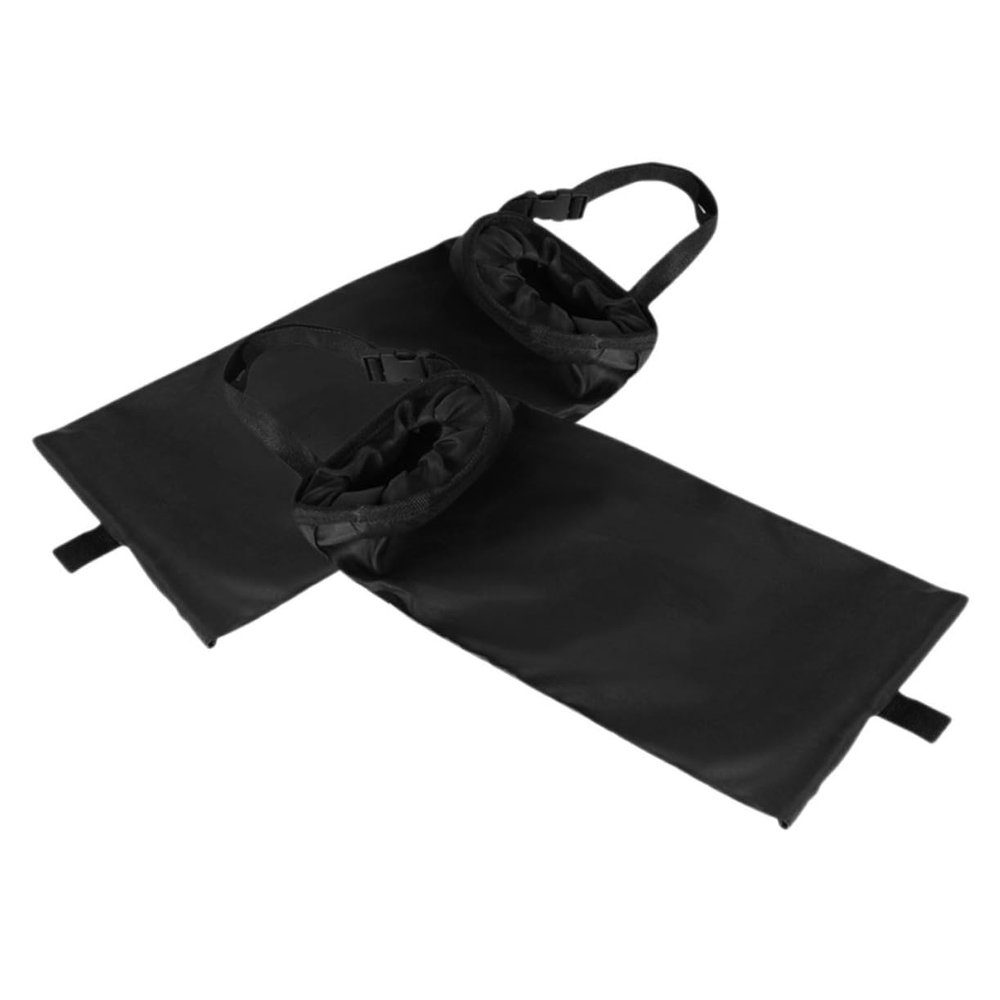 PartyKindom 2pcs Hanging Car Trash Bag Multi-functional Vehicle Organizer for Umbrellas and Essentials Durable Stylish Black Design