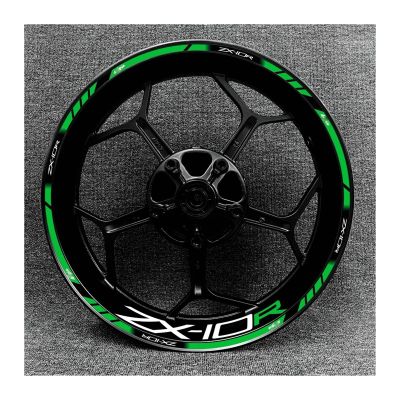 Motorbike Wheel Stickers Motorcycle Rim Wheel Stickers for K&awasaki for ZX10R 10R for Zx-10r 17 Inch Sticker Wheel Rim Decal Rim Decals(15)