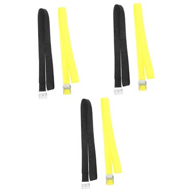 Toddmomy 6pcs Adjustable Polyester Tie Down Straps for Securing Luggage Cargo and Equipment Heavy Duty Fixed Rope for Motorcycles Kayaks and