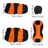 OSOLADY 8pcs Car Seat Covers Set Durable Breathable Mesh Protector Seater Vehicles Easy Installation Stylish Orange Design view 2