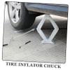 Mipcase Multifunctional Tire Inflation Chuck for Cars and Bikes Quick Connect Design Zinc Alloy No Leakage Easy to Use Air Chuck for Quick Tire Inflation view 4