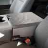JHGFVC Center Console Cover for Ford F150 2015-2024 and F250 F350 F450 F550 2017-2024 with 40/20/40 Jump Seat Accessories, Leather Armrest Cover Pad Protection Seat Arm Rest Box Lid Accessories view 1