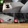 JHGFVC Center Console Cover for Ford F150 2015-2024 and F250 F350 F450 F550 2017-2024 with 40/20/40 Jump Seat Accessories, Leather Armrest Cover Pad Protection Seat Arm Rest Box Lid Accessories view 3