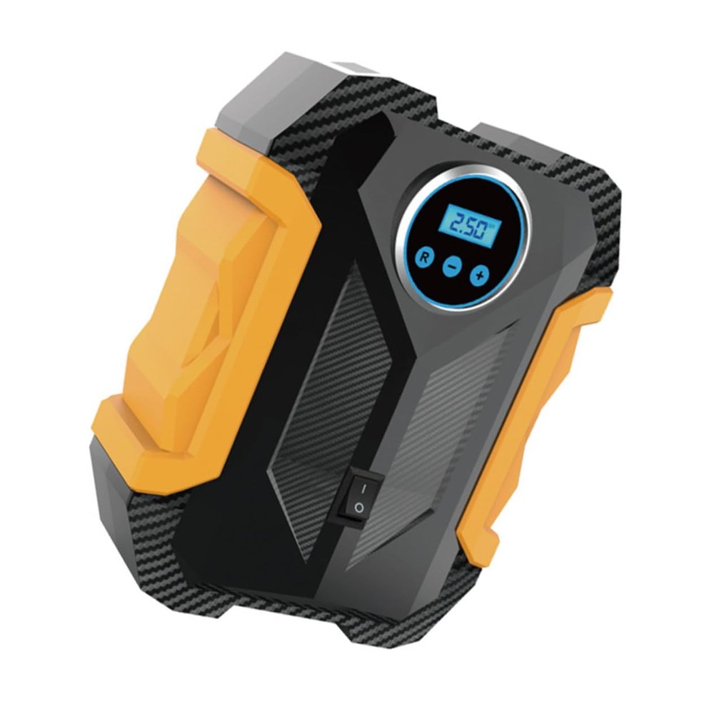 ULTECHNOVO Portable Tire Inflator Air Pump with Digital Pressure Gauge Compact Electric Compressor for Car Bicycle and Sports Balls Convenient Handheld Design