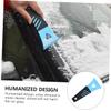 MUCKLILY 2pcs Mini Plastic Snow Shovel and Ice Scraper for Lightweight Frost Removal Tool for Windshield Roof and Windows Weather Use Random view 2