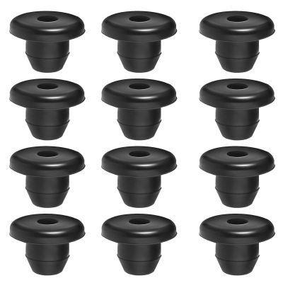 12 Pack Rubber Jack Oil Plug, Hydraulic Jack Oil Plug Flat-Head Rubber Hydraulic Filler Bung for Oil Reservoir Hole Black Jack Plugs Rubber for Oil Reservoir Filler Hole Jack Accessories