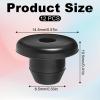 12 Pack Rubber Jack Oil Plug, Hydraulic Jack Oil Plug Flat-Head Rubber Hydraulic Filler Bung for Oil Reservoir Hole Black Jack Plugs Rubber for Oil Reservoir Filler Hole Jack Accessories view 2