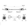 keisnoaja E6K10A-1CAZ5-Z Female to E6K10A-1CAZ5-Z Female H-MTD Ethernet Cable GG2Speed251 (E6K10B-1CAZ5 to E6K10A-1CAZ5*2, 0.5M) view 3