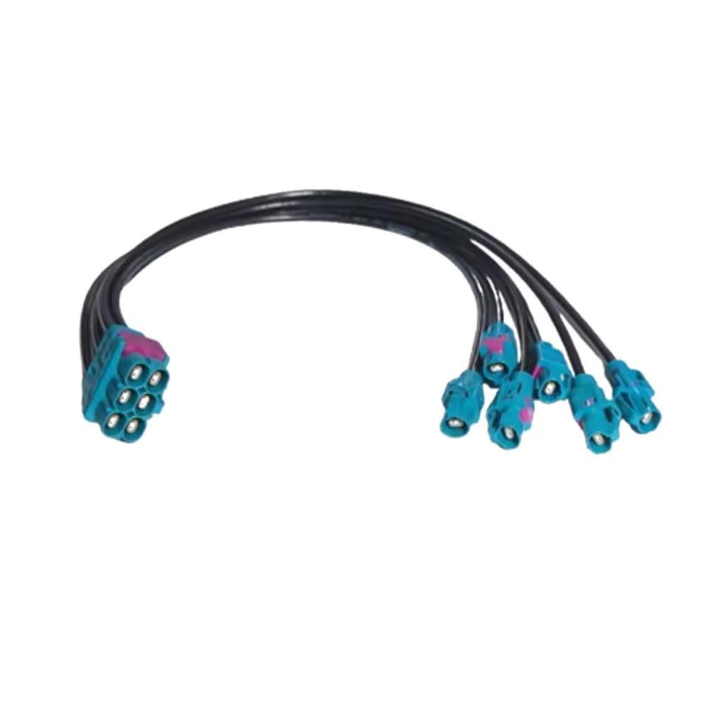 keisnoaja E6K10A-1CAZ5-Z Female to E6K10A-1CAZ5-Z Female H-MTD Ethernet Cable GG2Speed251 (E6K10F-1CAZ5 to E6K10A-1CAZ5*6, 6M)