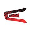 MC Motoparts Glossy Wrap Protective Stickers Compatible with Cardo Packtalk Edge Neo Bluetooth Device | Red Black Zag view 2