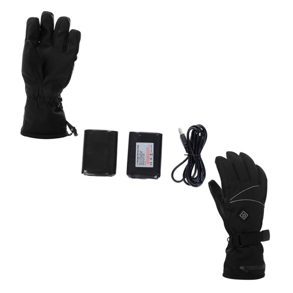 NAMOARLY 1pair Adjustable Electric Heated Gloves for Winter Rechargeable Heating Gloves for Skiing Cycling and Outdoor Activities Versatile Winter Warmth and Comfort