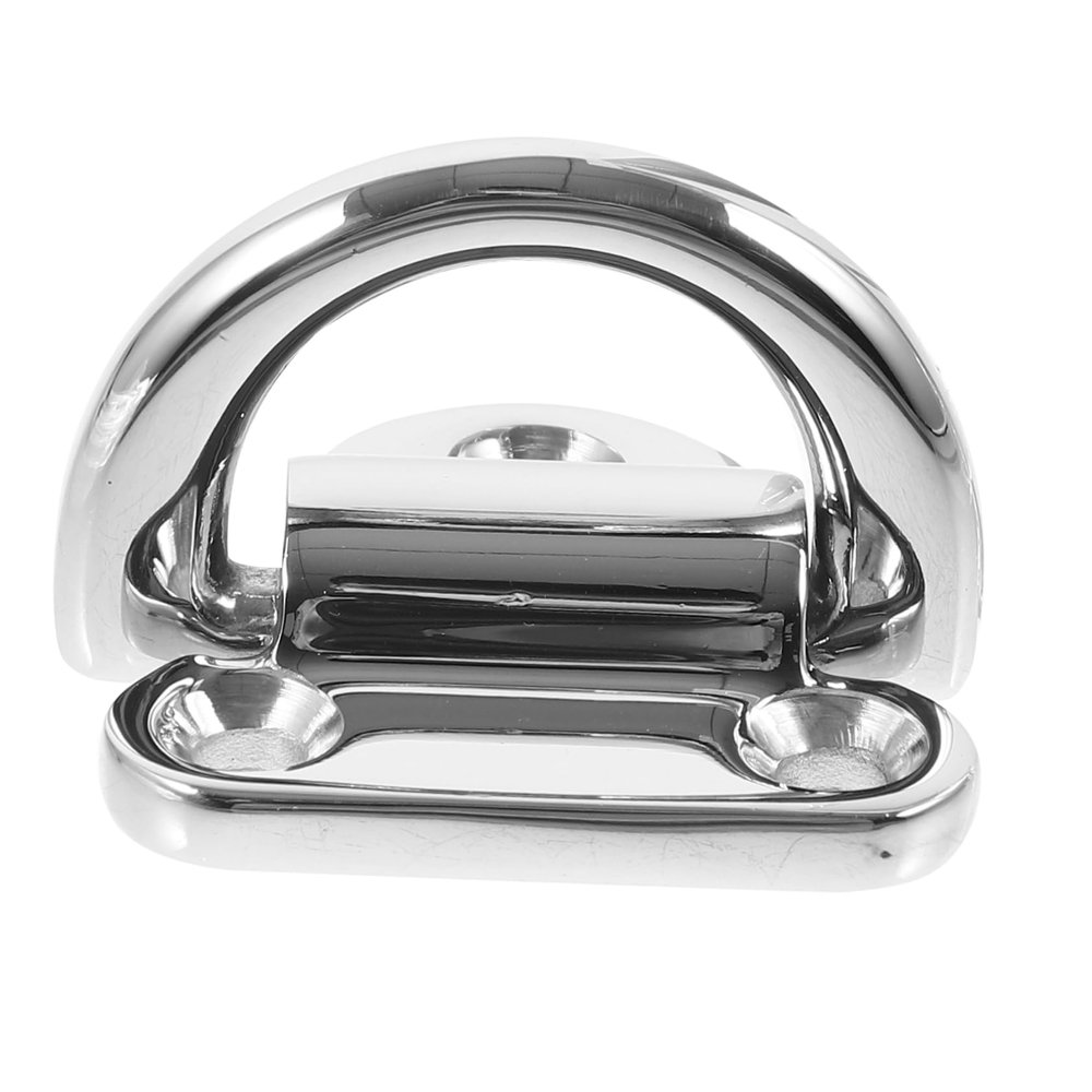 MUCKLILY Stainless Steel d Ring Tie Down Anchor for Trailers Boats and Yachts Easy Install Heavy Duty Surface Mount d Hook for Secure Tie Downs