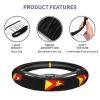 Tigray Flag Car Steering Wheel Cover Soft Elasticity Universal 15 Inch Car Accessories Steering Wheel Protector for Women Men303 view 3
