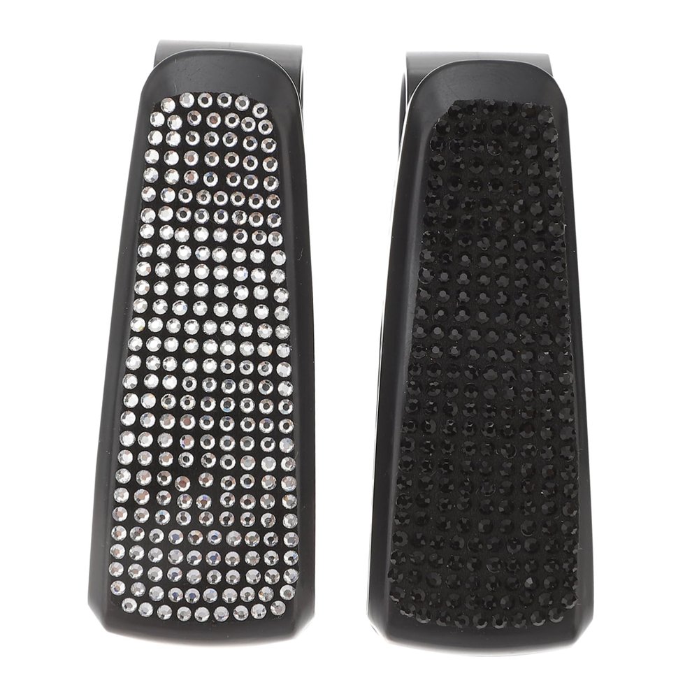 ULTECHNOVO 2pcs Rhinestone Car Visor Clip for Eyeglasses Sunglasses Holder Stylish Multi-Functional Visor Accessories for Organizing Glasses Vehicles