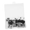 Happyyami Sports Helmet Repair Kit Chin Strap Buckle and Screw for Football Hockey Baseball and Easy to Install Chin Strap Hardware for Helmets view 3