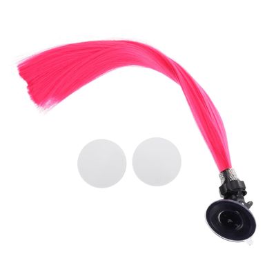COSMEVIVI Helmet Braid Wig Decor Motorcycle Helmet Ornament for Men Women Adorable Removable Accessory with Bright Colors Unique Motorcycle Decoration for Parties Daily Use