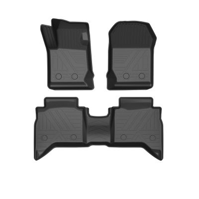 LHD RHD Auto Car Floor Mats All-Weather TPE Foot Mats Tray Mat Interior Accessories Compatible with POER Ute P Series 2019-2022(19-22 B LHD)