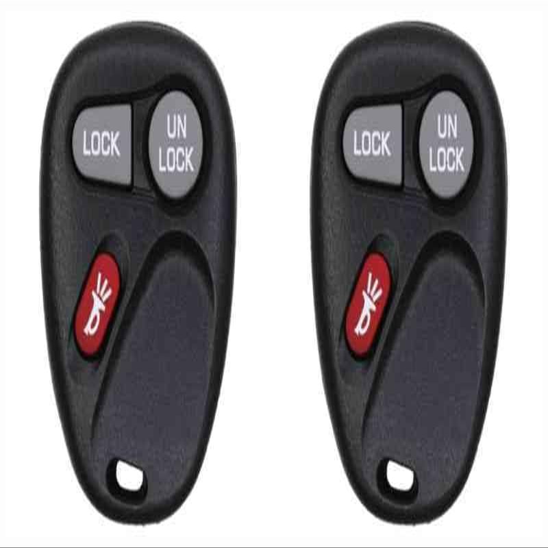 Eye4Techs Car Key Fob Keyless Entry Remote for Silverado 2001-2002 FCC KOBLEAR1XT Part Number 15042968 Pack of 2