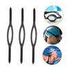 BRIGHTFUFU 3pcs Goggle Bungee Straps for Swimming Goggles Removable Silicone Swim Straps view 2