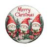 Christmas Gnome Spare Tire Cover Merry Christmas New Year Weatherproof Universal Decorative Wheel Protectors Camper Tire Covers for Trailer Rv SUV Truck Travel Trailer 16 Inch view 2