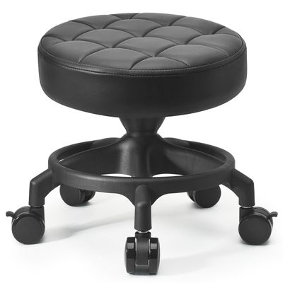LWADALN Low Height Rolling Stool Modern Roller Seat Short Stool with Universal Caster, Round Roller Chair,Low Chair for Home Office Garage Shop (Model 1)