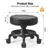 LWADALN Low Height Rolling Stool Modern Roller Seat Short Stool with Universal Caster, Round Roller Chair,Low Chair for Home Office Garage Shop (Model 1) view 2